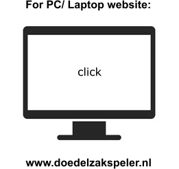 For PC/ Laptop website: click www.doedelzakspeler.nl